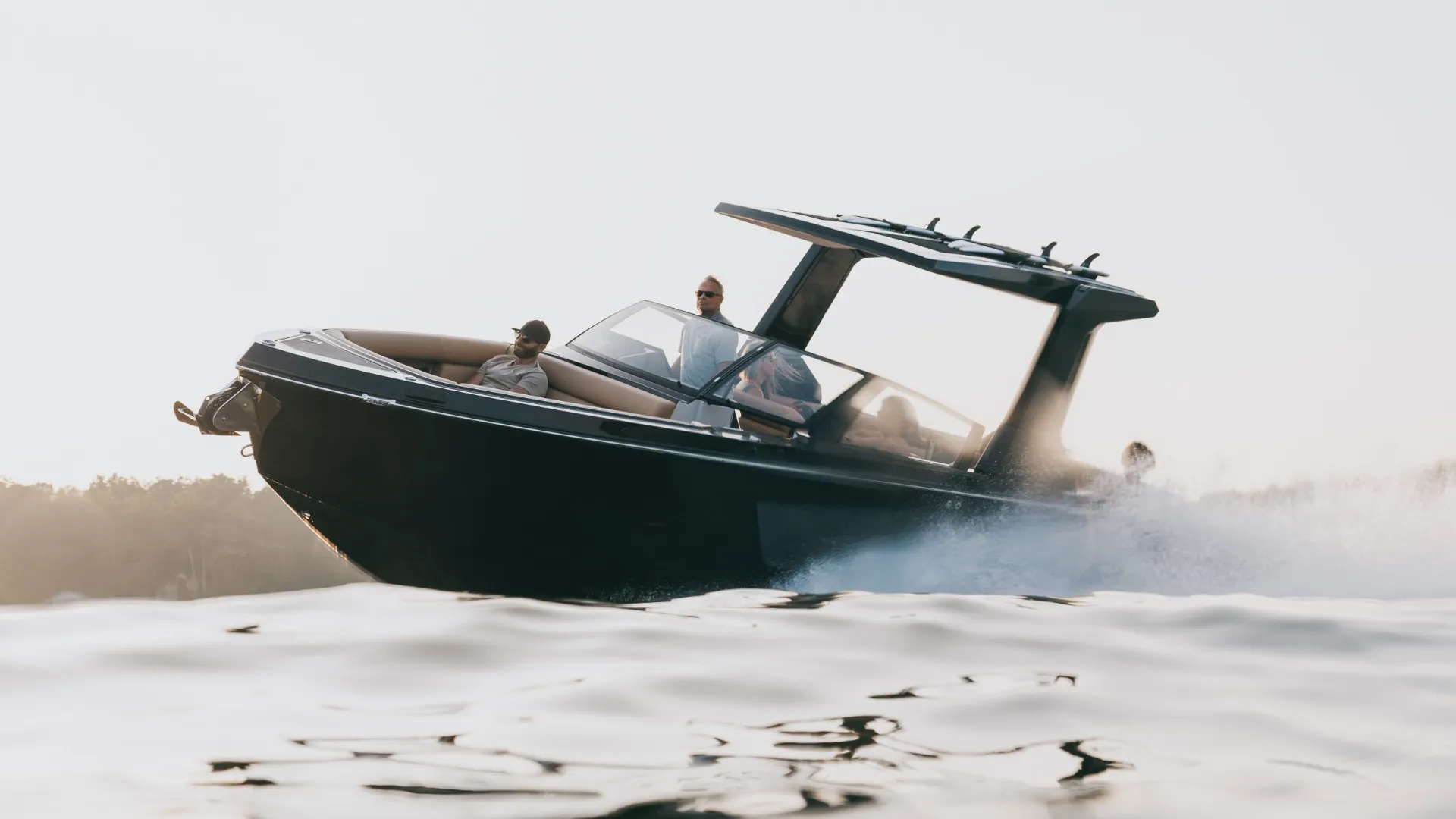 Picture of people in a boat enjoying the view