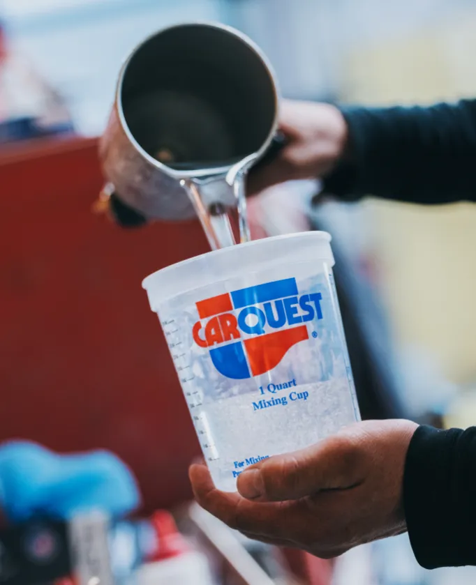 Picture of liquid pouring in a cup